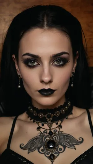 extremely beautiful and slender 25 year old goth cumbucket with big tits lying on the bed after a wild party, a gallon of thick cum has recently been poured over all of her body and face, lovely eyes, cute eyes, sexy eyes, sweet eyes, cute smile, (((full body portrait))), tack sharp, ultra realistic, artsy, (skinny face), (long face), (long skinny nose), ((dark goth makeup)), lots of tattoos