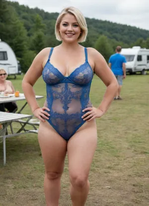 ((chubby)), dancing women, elderly naked plump women, dancing milf 50yo mom and two skinny daughter, sunlight, 50yo milf, ((curvy chubby 50yo women)), ((small saggy tits)), ((small floppy breasts)), long legs, a full-length view of the body from afar, summer camping, ((gathered up dress to show naked pussy and asshole)), happy smile, lots of expensively dressed people at camping, Full body view of women, perfect girl full body, expressive detailed, (grey-blue eyes), perfect face, ((blondie straight short hair)), diva makeup, (lots of expensively dressed people at the table), cameltoe, massive hips, see-through, dress, lace, short