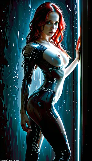 new, (well-lit scene:1.5), (rim light:1.5), (DSLR photo), (((good hands))), ultra detailed anatomy, Photorealistic style, 8k ultra-detailed, front view, (a 24 years old german ghotic woman:1), girl wearing a futuristic black tight leather bodysuit made of black bones and metal, in the style of Giger and Ernst Haeckel, she is holding up a sign with the written on it "Rest well Nixst3r!" in bold letters, the girl is innocent, she is stepping out of the darkness into the light, she is standing in the light, translucent white skin, pale skin, glowing blue eyes, long red hair, skinny petite body, dynamic poses, stepping out of darkness, ultra detailed, realistic, romantic, <lora:MJ52:1.9>, <lora:DarkGrimFantasyXL-000004:2>, <lora:LCMTurboMix_Euler_A_fix:2>, <lora:Fantasy with epic details - XL SDXL v1.0:2>, <lora:FLUXEnh4nce:2>
