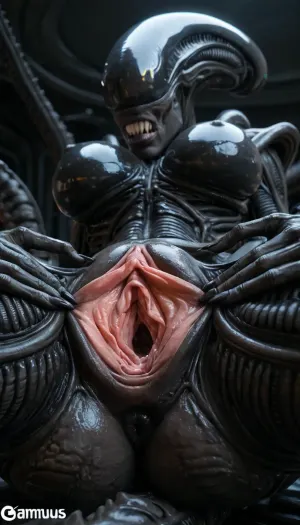 (((Alien xenomorph porn))), (((spreaded pink pussy with a speculum 2.9))), possing, skinny 1.8, frontal alien view, pussy, gigantic alien pussy, huge tits, (((fat enorm extreme spread pussy 2.5))), black alien 1.8, (((alien pussy spread 1.9))), (((Long labia 1.5))), (((Gaped pussy hole 1.9))), (((Long clit 1.5))), (((extremelly pussy spreaded 2.9))), pussy view from underneath close up, (((womb deep view 2.0))), ((Perfect vaginal anatomy)), (((vaginal cavity extremelly deep 2.0))), (((enormus giant vagina 2.5))), (((size diference))), dark blue black skin