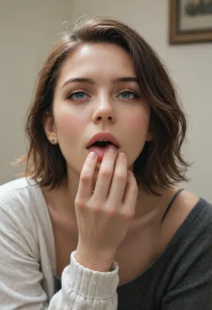 Crie uma imagem de um casal de mulheres. Fazendo sexo oral uma na outra. Estão esguicho de orgasmo