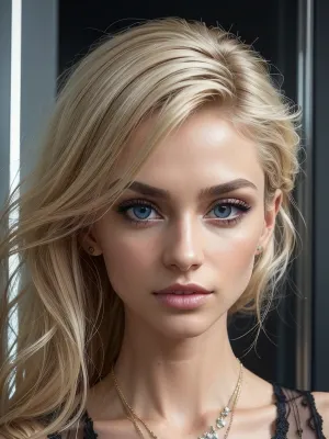 Le moment énigmatique de l'ascenseur d'une escorte russe : un portrait photoréaliste ultra détaillé

- Oui.

Dans l'image ultra-réaliste et photoréaliste, une jeune fille de 18 ans avec une beauté étonnante et un caractère unique se distingue. Ses cheveux bleus et blonds vibrants, lâches autour de son visage de pixie, ont encadré des yeux frappants aussi grands que des amandes et captivants. Avec un maquillage rave accentuant ses yeux symétriques et des yeux assortis de la même couleur, elle portait des talons hauts et des jambes longues et très galbées. Dans un ascenseur d'hôtel, elle tenait un chiffon avec des motifs pttrn0 à pttrn5, attendant sa destination, SLFG.