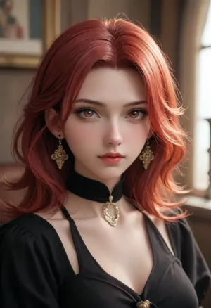 Main prompt, [(intense, atmospheric intimacy:1.5)], 8, (masterwork:1.4), BREAK, (1female, commanding figure, Mistress Aethany), flowing crimson gown, long crimson hair, piercing ruby eyes, (1female, seated figure, wrists bound, silken ribbons), velvet chair, (candlelit chamber, ancient walls, flowing black fabrics, golden accents), faint glow, sandalwood aroma, mysterious energy, (stillness:1.2), (soft light:1.3), (intricate details:1.4), (warm atmosphere:1.1), .

ADetailer prompt, (detailed captivating face and eyes:1.3), intimate gaze, warm breath, whispering softly, close proximity.