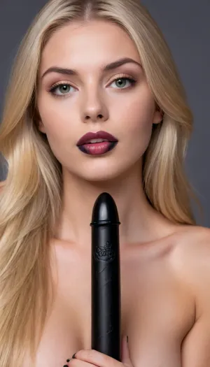 (full frame view, zoom out, full body view, hyper realistic, cinematic still), (most beautiful 18 years old top model, straight slicked long blond hair, seductive eyes, plump lips, nude, horny:1.9), (inserting a black dildo into her mouth:2), (erotic photo, porn photo, pornography, photorealistic, photo realistic, photorealism, photo realism, realistic, realism:1.5), (4k, 8k, 8k resolution, best quality, ultra quality, highest quality, maximum quality, uncompressed, raw source photograph:1.2), (intricate clothing, detailed clothing, detailed skin, realistic skin), large, breasts, big, boobs, huge, tits, <lora:bombshell_v2:.6>, <lora:MJ52_v2.0:2>