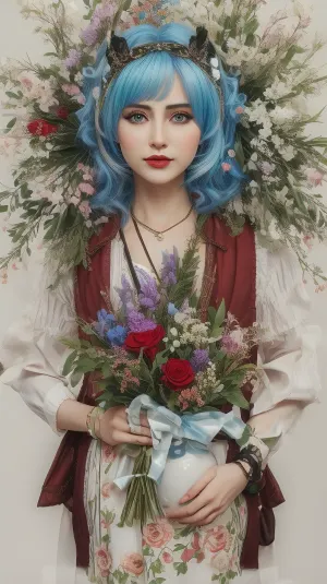 Свинья с чубом