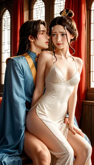 "Avatar the Last Airbender" adult 18+, 18+ years old Katara having sex with Zuko, revsitting, revstanding, <lora:revsex_SDXL_1_:.5>