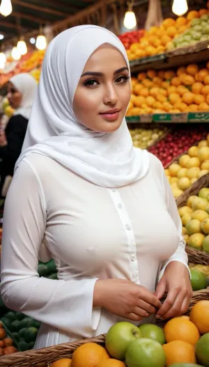 Sinfonia bianca: uno sguardo di bellezza orientale al bazar