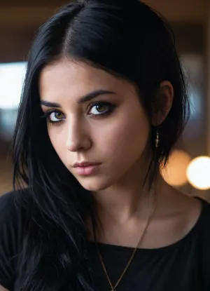 Эхо устойчивости: Момент размышлений для эмо-девушки, сталкивающейся со своими страхами