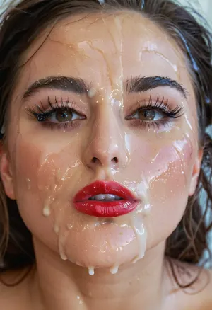 Eine Hochzeitszwitsche: eine unkonventionelle Kusskunst auf dem Gesicht der Braut