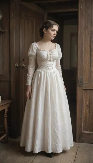 Victorian England, an old overgrown, unkempt park around a gloomy mansion, dusk, in a small clearing stands an old leaning wooden shack, the door to it is open, inside you can see a rough wooden bench and a rough wooden table, victorianstyle, novuschroma40, style, <lora:victoriansxl_v1:.5>, <lora:old_world:.5>, <lora:CBS_novuschroma40 style:.5>