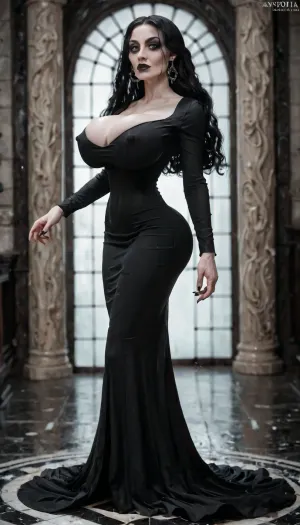 ゴシックな美しさ:モルティシアのエッサムは、フォルムフィットドレスで時代を超越したエレガンス