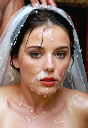 bukkake, cumshot, portrait picture of the Bride face in cum facial, a gallon of cum on her face, black hair, white wedding veil, a lot of Cum on her face, cum on her, Cum on her eyelids, Cum on her cheek skin, her face wet with Cum, Cum on her red lips. huge amount of cum on her, looking directly at camera, superior cruel stare, woman, cum, on, face, <lora:JustCum:1>, <lora:315758_training_data:1.2>