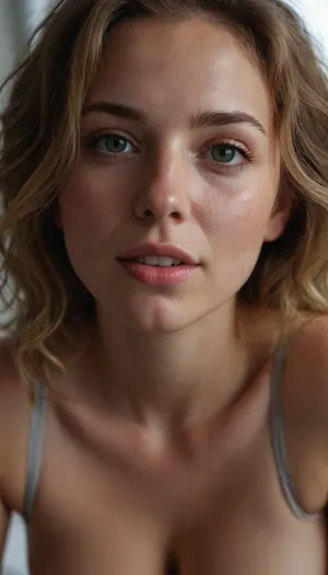 18 years old woman, ((HDR photo)), side view, highest quality, super detail, masterpiece, the est details, high resolution, (nube:1.3), 8k wallpaper, photorealistic, green eyes, (big tits:1.2), platinum blonde, long hair, (in the sun:.3), ((high-detail skin)), 8k UHD, SLR camera, high quality, detailed skin texture, (high-detail hair), clear body, high-detail body, (realistic), soft focus, insanely detailed, top quality, (skin pores, skin imperfections), (without panties:1.2), smooth pussy, shaved pussy, close-up, full-face view, light, A seductive, pink tank top with straps, long, nipple, hard, nipples, puffy_nipples, ((submissive)), ((lovely)), (((in very sexual intimate erotic pose))), wild hair, full body, ((very much want have sex)), ((high detailed pores on skin)), well-build body, medium tits, small lips, lots of freckles face and skin, blush on the checks and nose, (raised nasal tip, upturned button nose, upturned nose, delicate nose, nose), hypnotized loving grey eyes, brown wild wet hair with sidelocks, very sexy smile, <lora:weight_slider_v2:-1>, <lora:shirtliftALORAFor_shirtliftv1:1>, <lora:long_nipple:.5>, <lora:puffy-nipples-v01:.5>