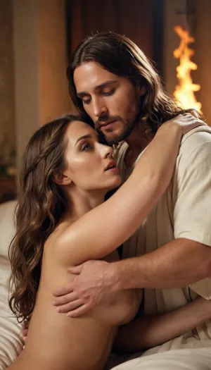 Jesus and Maria Magdalene having doggy style sex