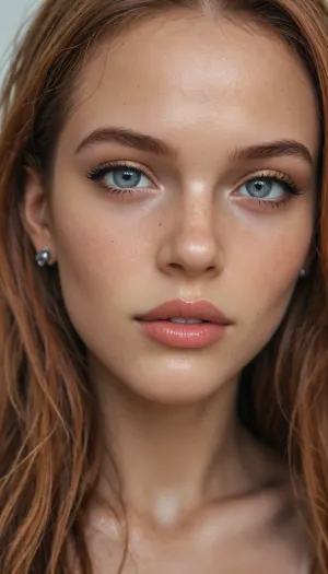 (((Close up of girl))), (((very petite girl))), (((turns to viewer))), ((((oiled skin)))), ((bright deep gray eyes)), (((skinny))), (((40 years old))), (insane beautiful girl:1), (makeup:1.3), (seductive horny expression:1.6), beautiful, gorgeous, stunning, Amber skin, (ginger long hair:1.6), Photography, stvmccrr, style, <lora:add-detail-xl:.8>, <lora:Midjourney Image Enhancer XL v1:1.4>, <lora:stvmccrr:2>