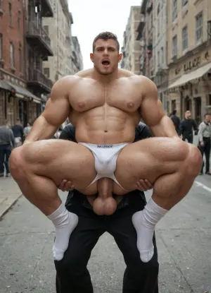 have sex on street，public fuck，public show anus， 40 years old，2 man ，people watching，tease each other，crazy fuck，daddy sex，clafjob，loose anus，footfetish，at night，，orgasm，man ，man，male，male，male，at sex prison，wearing tight clothing，public shame，rubbing crotch，full coverage clothing，handsome man，man，full coverage Clothes，public shame，male，muscle man，beefy man， male，muscle beefy man，hands down ，dark lighting，extreme handsome，orgasm face，gigantic puffy nipples，high body fat，，Low Saturation color clothing，hairy，underwear，white socks ， pants，hard nipples, public，thick claves，shame, orgasm expression，, orgasmface, <lora:bigg:2>, <lora:bulgev1-beta:2>, <lora:orgasmface_SDXL:1.8>