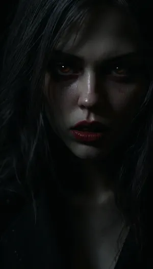 High-detail images, beautiful woman, beautiful face, Beautiful body, beautiful hands, beautiful feet, beautiful fingers, beautiful eyes, Beautiful ears, outdoor, public street, bus stop, night TIME, snow, winter, moon light, Fog, mist, (young face:1), (angry face:.5), very long hair, grey hair colors, red eyes color, emo style makeup, Black lipstick, (vampire girl:1.5), blood on mouth, (young body type:1), (Pale skin:1.5), a-cup chest, Moles, Wrinkles, Freckles, Veins, marks, Dressed Coat, Lingerie, torn jeans, Wet panties, hairy pussy, Hands in pocket Coat, Leg up on a wall pose, View from above, (<lora:detailed_notrigger:.9>:1), (<lora:dark:.65>:1), (<lora:detailer-xl:.9>:1), (<lora:LCM_LoRA_Weights_SDXL:.1>:1), (<lora:EnvyZoomSliderXL01:1.5>:1)