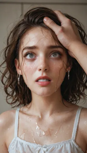 Let me fill your hold your hair and white face with my bbc while you look scared and cry, <lora:BBCDeepthroat:.5>