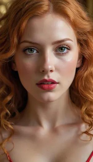 fishnet tights, official art, unity 8k wallpaper, over-detailed, beautiful and aesthetic, masterpiece, best quality, (zentangle, mandala, tangle, entanglement), (fractal art:1.3), 1girl, golden flowers, extremely detailed, dynamic perspective, the most beautiful form of chaos, elegant, brutalist design, bright colors, romanticism, James Jean, Robie Dwi Antono, Ross Tran, Francis Bacon, Michal Mraz, Adrian Geni, Petra Kortright, Gerhard Richter, Takato Yamamoto, Ashley Wood, atmospheric, (detailed smooth skin), (lean abs:1.3), (golden glow:1.2), (red-haired, (golden curls:1):1.4), (golden curls:1.3), (huge round breasts:.8), perfect face, realistic, huge natural breasts under bikini, perfect tits, perfect body, beautiful, pronounced feminine facial features, perfect ass, healthy skin tone, fair skin, perfect teeth, perfect eyes, matching eyes, detailed eyes, very detailed iris, long eyelashes, big realistic lips, full lips, sweet smile, perfect mouth, detailed face, ((cute tall tall tall face)), symmetrical face, pleasure face, pleasure emotion, cute tall tall tall doll face, detailed hairstyle, healthy hair, bright hair, very long hair perfect lively eyes, flawless tongue, bright eyes, penetrating gaze