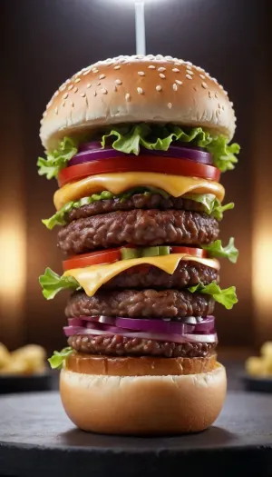 a hamburger in the form of a penis