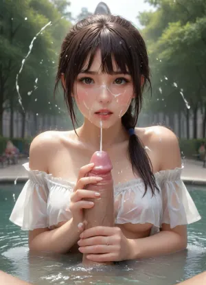 Ultra-realistic portrait, ((macro Closeup bukkake face)), camera very very close to face, of a athletic, slender natural beauty supermodel with pale skin drenched in semen from face to body, long dark brown hair styled in a thick ponytail, black hair tie, brown eyes, and subtle, decent makeup. Her face is softly oval, framed by natural brows and a Apologetic, regretful face expression, thick semen is Apologetic from her lips, she has several shots of Cum semen on her face, The scene is set in a stylish, avant-garde urban workout gym lounge with innovative architecture, 8k., bukkake, artoflips, uoclips, lips, lipstick, art, of, (((looking, viewer))), (((splash, pad))), ((spray, water)), ((wet, body)), off, shoulder, see, through, dress, miniskirt, wind, park, trees, fluttering, hair, ribbon, drooling, sweat, shy, blush, open, mouth, moist, skin, underboob, CUM, DONATION, ASSISTANCE, FELLATIO, TITS, SEX, HANDJOB, FOOTJOB, AFTER, VAGINAL, woman, cum, on, face, <lora:Art_Of_Lips_PONY_XL_By_UOC:1.7>, <lora:girllikesplashpad_sdxl:.8>, <lora:CUM DONATION ASSISTANCE:1.3>, <lora:JustCum:2>, <lora:White_Slime_Remastered_-_Anime:1.7>