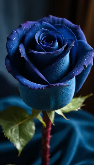 a blue velvet rose