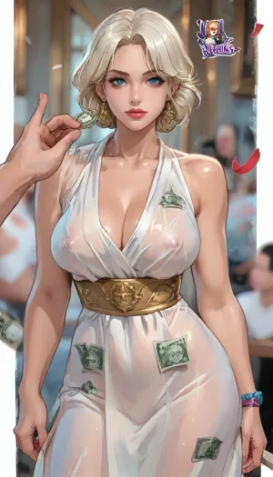 Reiq art style.
Common curvy grandmother earns money by sucking big cock, oversized massive breast, perfect granny's face and body, exposed exhibitionist, uninhibited granny, 80's retro hair, stripper clothes, stripclub background, banknotes
High detailed photo, high quality photo, ratatatat74, <lora:DonaughtX2Lora-000105:.8>, <lora:LCMTurboMix_Euler_A_fix:.8>, <lora:cartoon_stickers_xl_v1:.8>, <lora:ratatatat74-000050:.8>