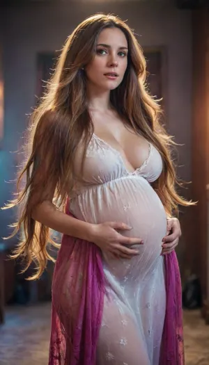 woman, long, hair, dynamic, preggo, <lora:verylonghairv2:.4>, <lora:milkers_v2:.8>, <lora:preggoXL_v0.1a:.5>, <lora:SDXL_rainbow_highlights_Sa_May_V2:.5>