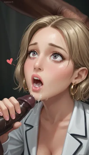 (Shy shocked:1.3), looking up, wife fucked, after blowjob, handjob, interracial footage, high details, masterpiece, glossy, studio photo, sharp, realistic face, soft back light, close, medium breasts, soft colors, retro realism, hearts of love, submissive, good girl, begging, temptation, full frame, black cock, (interracial sex:1.3), (mega huge African brute:1.2), scared, curvy, rotated, (bedroom:1.3), arcane, film, photography, grain, medium, heavy, professional, portrait, amamitsuki, shs, <lora:SDXL_FILM_PHOTOGRAPHY_STYLE_V1:.8>, <lora:Professional_Portrait:.8>, <lora:AmamitsukiStyle2_AnimagineXLV3-000020:.8>, <lora:K-Studio-0.1:.8>, KidsRedmAF, Kids, Book, <lora:StorybookRedmondV2-KidsBook-KidsRedmAF:.8>