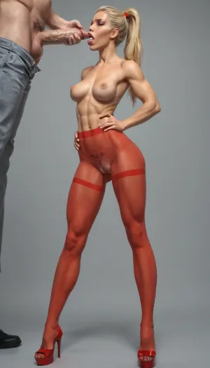 ((Use my face)), (Photorealistic:1.9), photo realism products, (full body model with my face), (((real blonde ponytail hair))), skinny tall bimbo with muscle long fitness legs, (in transparent Red 40 den pantyhose), UHD 8K, masterpiece, best quality, maximum detail, extreme realism, night time, hardcore rough sex, non-consensual, 1.9 Intimate low-angle shot in a dark luxury bedroom UHD 8K, drawing sketches by fred perry style, fred perry style, 1.9, 8K, Ultra HD, sharp images, (Best lighting), Super Detailed Face, (Realistic mouth, realistic teeth, Detailed hair), Professional photography, Delicate skin, Perfect Body, Full Body view, Height 178cm, show her amazing breasts, (masterpiece, best quality, ultra-detailed, photorealistic, highres, extreme realism, maximum detail, (porn film style:1.5), (chiaroscuro:1.3), wide view, Fitness big boobs Bimbo mature, Italian milf 45 years old, (platinum blonde upbo ponytail hair), (a realistic face that fully replicates the character's features and shape), (petite skinny body, (skinny ass:1.3), muscle long skinny legs, (silicon big tits:1.5), big puffy nipples, medium halos, wide thigh gap, skinny fit ass, skinny hips, slightly tanned skin, (trimmed pubic hair:1.1), very long labia, big clitoris, no tattoos), she is an accountant, her hobby is photography, (transparent red lycra pantyhose full-body suit), heels, sexy make up, orgasm face, (realistic face, old fat man wish small penis fucks woman in the mouth, blowjob), sloppy blowjob, (realistic face, lickin old man small dirty penis), anal sex, lickin old man ball, in a living room)