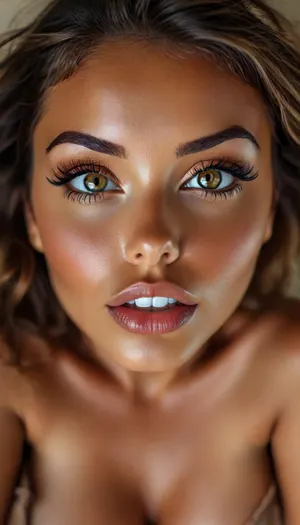 woman, (((from below))), foreshortening, (seductive pose), looking at viewer, mad, (eye contact), photorealistic, masterpiece, realistic, high contrast, hyper detailed, best quality, ultra high res, high resolution, detailed, raw photo, ultimate realism, vivid colors, realistic detailed tan skin, oiled skin texture, <lora:SDXLHighDetail_v6-000005:2>, <lora:BUT_SDXL_SHS:2>, <lora:style_lora_realis:2>, <lora:attractive_notrigger:.8>, sdxlvelma, <lora:sdxlvelma:.8>