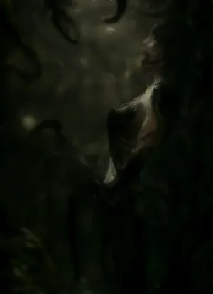 ((markgavatino style)), side view, 1 person!, solo, (((oiled skin))), legs spread, fingering, penetration, cupping her boob, orgasm, (she is transformed by symbiote and is now a she-venom:1.7), (black symbiote skin:1.4), ripped suit, ((1 boob out)), (surrounded by many slimy black tentacles:1.2), black slime everywhere