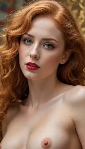 fishnet tights, official art, unity 8k wallpaper, over-detailed, beautiful and aesthetic, masterpiece, best quality, (zentangle, mandala, tangle, entanglement), (fractal art:1.3), 1girl, golden flowers, extremely detailed, dynamic perspective, the most beautiful form of chaos, elegant, brutalist design, bright colors, romanticism, James Jean, Robie Dwi Antono, Ross Tran, Francis Bacon, Michal Mraz, Adrian Geni, Petra Kortright, Gerhard Richter, Takato Yamamoto, Ashley Wood, atmospheric, (detailed smooth skin), (lean abs:1.3), (golden glow:1.2), (red-haired, (golden curls:1):1.4), (golden curls:1.3), (huge round breasts:.8), perfect face, realistic, huge natural breasts, perfect tits, perfect body, beautiful, pronounced feminine facial features, perfect ass, healthy skin tone, fair skin, perfect teeth, perfect eyes, matching eyes, detailed eyes, very detailed iris, long eyelashes, big realistic lips, full lips, sweet smile, perfect mouth, detailed face, ((cute tall tall tall face)), symmetrical face, pleasure face, pleasure emotion, cute tall tall tall doll face, detailed hairstyle, healthy hair, bright hair, very long hair perfect lively eyes, flawless tongue, bright eyes, penetrating gaze