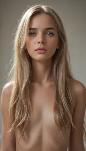 Kyra, anatomically correct, dark tanned, blonde, (uncovered long hair:2), flat, chested, <lora:flat_chested_v3.5:2>