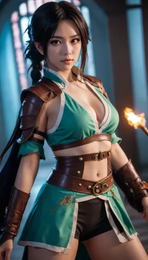 Cosplay Aoi Kanzaki, (Demon Slayer), hentai vagina e peitos