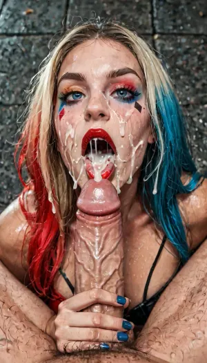 Harley Quinn, Manga, Anime, Hentai, reiq style, Melkor mancin meet markgavatino style, Full Body, BDSM Harley Quinn, swollen pussy, cameltow, swollen clit, open pussy, show her swollen open fucked pussy, perfect open pussy, realistic open pussy, (high quality), 32k, Uc, cinematic lighting, hyperrealistic details, hyper-realistic details, award winning photo, extremely detailed face, detailed with extrem highlights, moody lighting, sharp depth of field, dynamic composition, cinematic photography style, ultra-realistic skin textures, high contrast shadows, explicit details, professional focus on character, perfect angle fotage, sharp focus, moody lighting, sharp depth of field, dynamic composition, cinematic photography style, ultra-realistic skin textures, high contrast shadows, explicit details, professional focus, perfect angle fotage, ultra-realistic, 32K, cinematic, perfectly shot, dynamic viewpoint, the brightest image, clear focus, depth of field, 32k, 30 mm lens, 1/250 s, f/2.8, ISO 300, wanking a cumshoting penis and take the massive cumshot in her open mouth, wanking withe both hands, a massive sqirt of cum filled her open mouth, splasching cumshot to her open mouth, she is wanking his fat cock, he is stand next to her, handjob, huge cumshot, lots of cum, she give a massive wanking hadjob to a massiv cumshoting cock the cum in her face, wanking a cumshoting penis and take the massive cumshot in her open mouth, wanking withe both hands, a massive sqirt of cum filled her open mouth, splasching cumshot to her open mouth, massive splash of cum to her face, facial splasching cumshot to her open mouth, she face the sqirting cock, wanking a 20 inch massive cum squirting penis, massive splash of cum, covered in cum, cum splash to her face, cum in her mouth, penis in front of her face, face the cock, pov, 32k, perfect angle fotage, masterpice, pov, pov, cock wanking, real cum, alot of cum, bukkake, bukkake, splash sqirting cock, cumshot, massive cum splash, body full of cum, sperm, splash sperm, cumshot splash in her mouth, cum filled mouth