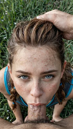 Perfect model of Aloy from horizon zero dawn. Wearing her original clothes no underwear. Exposed clothes. Pov. Face down ass up. Blowjob. Beautiful nice ass. Beautiful eyes. Crying eyes. Outside on field. Deepthroat. Choking. Hand grabbing her hair., (Face fucking her:1.4), . Facefucked. Fucking her face. 4k epic detail, high budget, cinemascope, moody, epic, gorgeous, rating, explicit., (Perfectly detailed), (perfect face), (perfect skin), (very realistic), (realistic lighting), (realistic skin)