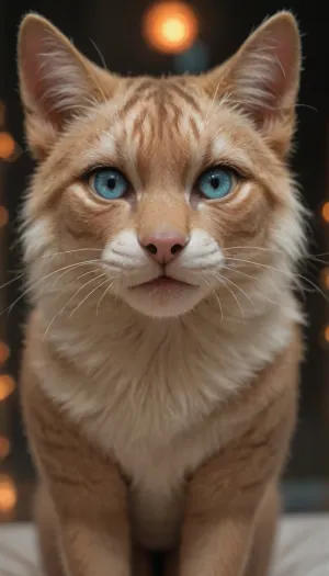 Psychedelic Photo of an actual cat