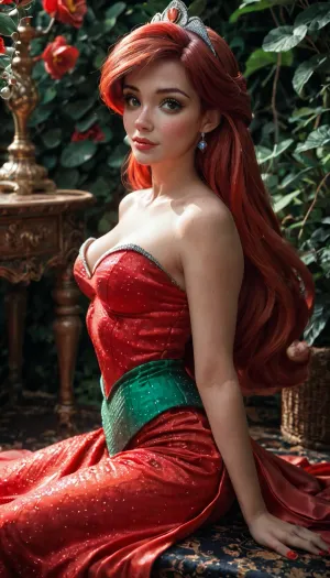 super sexy, (((((Ariel))))), incredibly sexy, New Year's Eve costume, face sitting