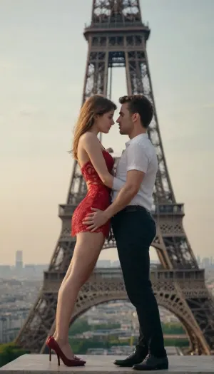 Couple has sex on top of the Eiffel Tower.