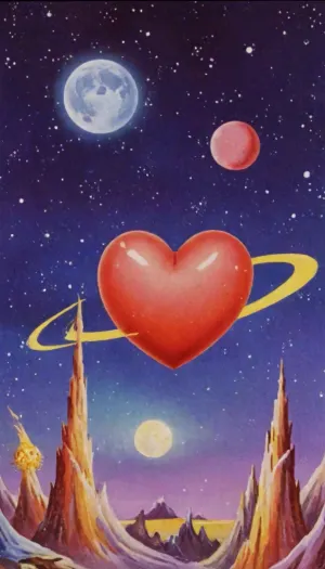 fantastic, cosmodrom, stars, moons, galaxies, space, comets, retrofiturism, crimson hearts, 8k, UHD, retro, VintageMagStyle, of, kachanov, cartoon, novuschroma15, style, <lora:SDXL-VintageMagStyle-Lora:.7>, <lora:Old_Sci-fi-SDXL:.8>, <lora:kachanov_style:.8>, <lora:novuschroma15 style:.8>, Whimsical, Art, Nouveau, Watercolor, <lora:Whimsical_Art_Nouveau_Watercolor_XL-000015:.8>