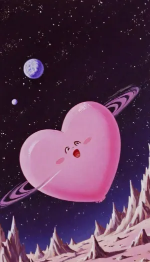 pink, fantastic, cosmos, long trajectory, stars, moons, galaxies, space, comets, angels, retrofiturism, happy heart, 8k, UHD, retro, VintageMagStyle, of, kachanov, cartoon, novuschroma15, style, <lora:SDXL-VintageMagStyle-Lora:2>, <lora:Old_Sci-fi-SDXL:2>, <lora:kachanov_style:.8>, <lora:novuschroma15 style:.8>