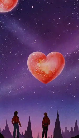 fantastic, cosmodrom, many stars, moons, galaxies, space, comets, retrofiturism, crimson hearts, 8k, UHD, retro, VintageMagStyle, of, kachanov, cartoon, novuschroma15, style, <lora:SDXL-VintageMagStyle-Lora:.7>, <lora:Old_Sci-fi-SDXL:.8>, <lora:kachanov_style:.8>, <lora:novuschroma15 style:.8>, Whimsical, Art, Nouveau, Watercolor, <lora:Whimsical_Art_Nouveau_Watercolor_XL-000015:.8>