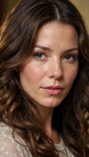 5'4 girl approx 25 years old with long brown wavy hair with high cheek bones