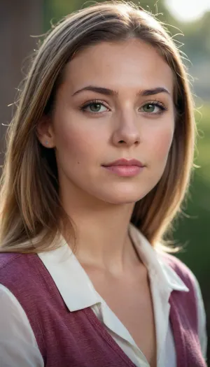 adult female yearbook portrait