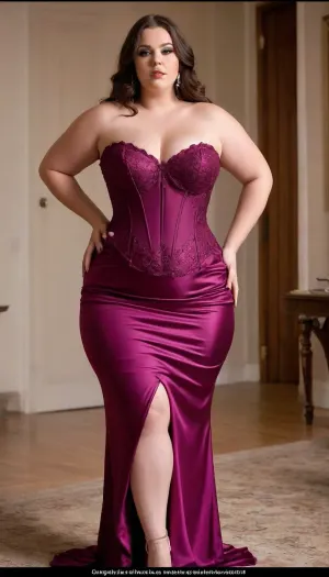 tall chubby bbw thick woman. full front view, wearing a bodycon dress, clothes, corset, gown, <lora:7a8684c1-aa8f-4e58-ab05-2f1981c3998c.TA_trained:.8>