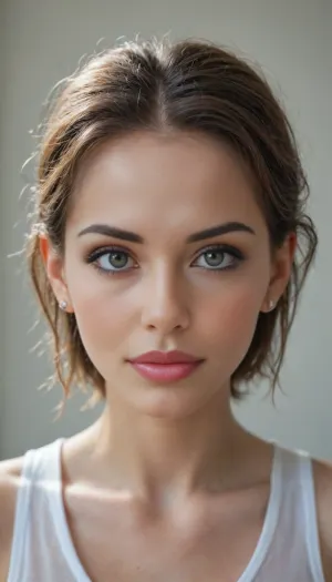 1girl, perfect 50 jo, blue eyes, front view