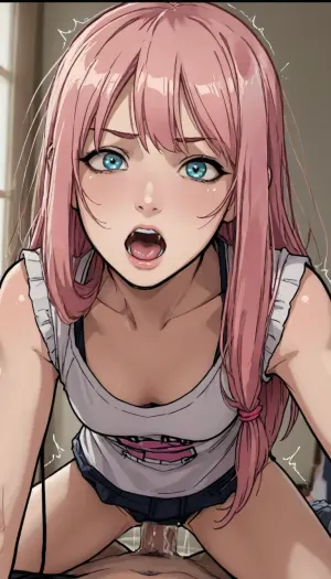 Andava, Andavaverse, Drawing, Breckie Hill, ((markgavatino style)), Melkor mancin style, flirty, high contrast, fucked from behind. Pink hair. Looking directly at viewer. Trembling. Quivering whole body rgasm. Explicit hardcore sex. Creampie. Screaming., (dramatic lighting:1), ratatatat74, kousaka, kirino, gokou, ruri, izumi, sagiri, himemori, luna, sakura, miko, tsunomaki, watame, <lora:LCMTurboMix_Euler_A_fix:.5>, <lora:EnvyBeautyXL02:1.5>, <lora:ratatatat74-000050:1.5>, <lora:mk_Bp Anime_xl:2>, <lora:Kanzaki Hiro_XL:1.7>