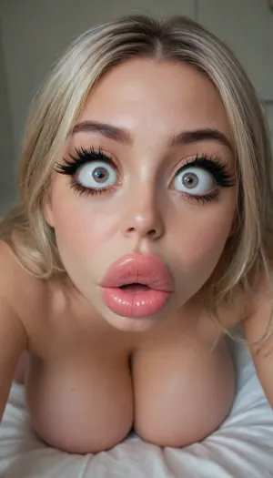 toilet, secret night out with her, perfect face, sexy 19 year old cosplay model, (incredibly slim and busty, thick thighed cute white girl), night, oiled up perfect sexy skin, crouching on bed, beautiful realistic silky cute hair, insanely hot, cute faint slutty tanlines, incredibly tight fitting on her lusty figure, bouncing up and down, straddled her white lover, intense passion, fucked, her arms pushing her breasts together, very sexual tense photo, showing off her perfect body, perfect lips, (lots of make-up:1.7), mascara and slutty fake eyelashes, (huge breasts:1.6), lusty girl next door, collar, (submissive:1.5), (long eyelashes:2.3), (wide eyes:2), (rolling eyes:1.4), (mascara:1.9), (thick lips:2), (big lips:2), (nervous), humiliating and satisfying best night of her, (score_9, score_8_up, score_7_up, source_anime, masterpiece), being cute, at night, darkness, shadows, (amateur photo, affair, naughty aesthetic:1.4), ziprealism, igbaddie, angelawhite, <lora:bombshell_v2:1>, <lora:igbaddie-XL:1.2>, <lora:angelawhite-xl:1.7>