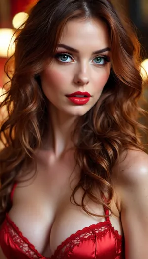 Close up, Brunette pornstar, most beautiful pornstar ever, 28 years old, cum covered, 1 woman, sensual, erotic, long bright red wavy tousled hair, hair half up half down, ((sexy red satin and lace bra)), bukkake, facial, cum, on, cloth, lora, attractive_notrigger, .7>, <lora:BUT_SDXL_SHS:1.1>, <lora:Vivid Midjourney mimic - XL SDXL v2.0:.9>, <lora:add-detail-xl:1.7>